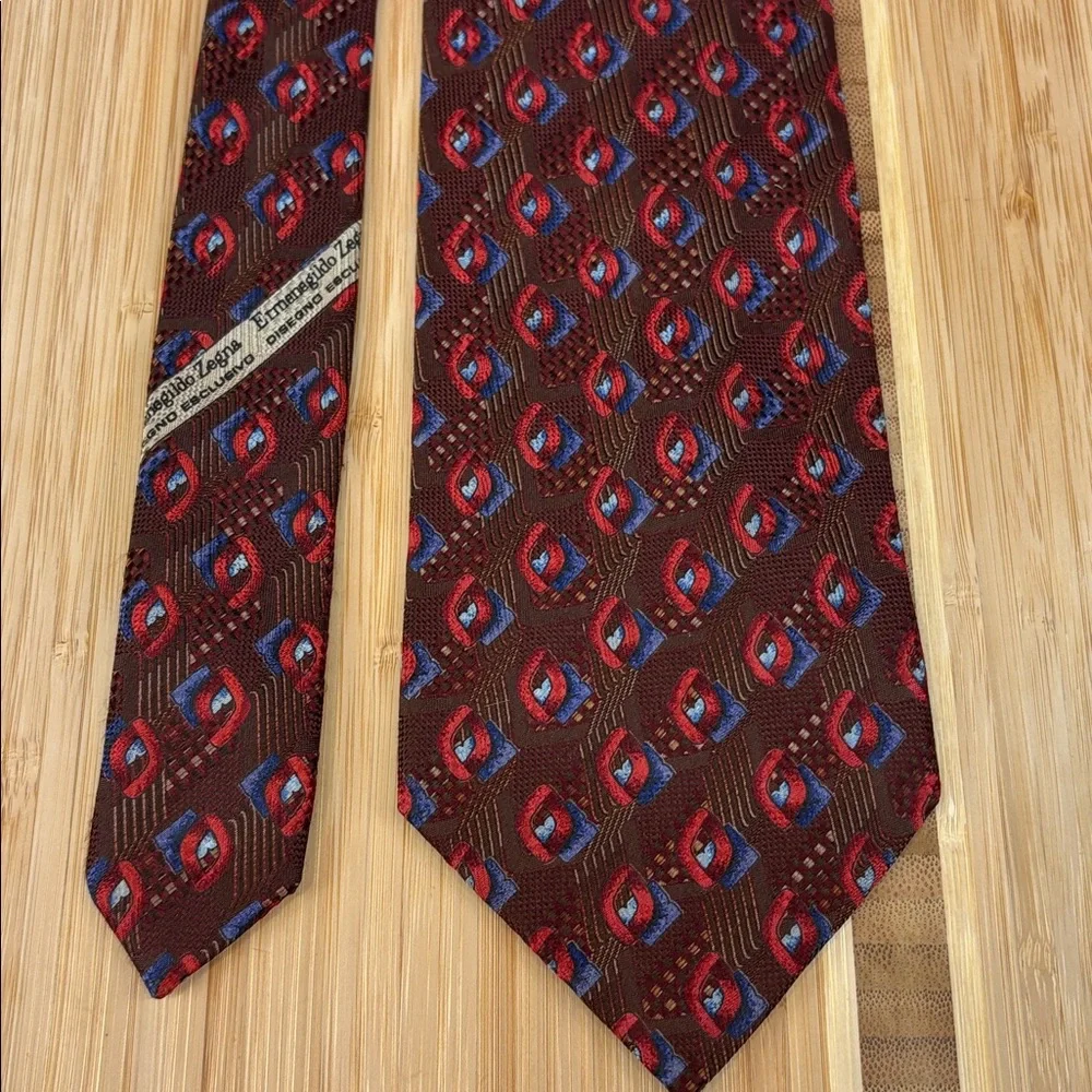 Ermenegildo Zegna Necktie Silk Geometric‎